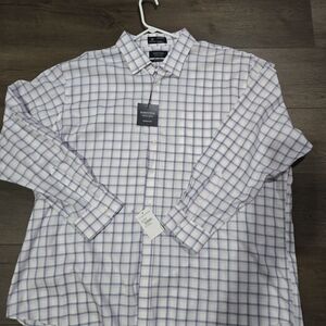 Nordstrom Purple Checkered Button Down Shirt